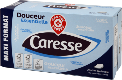 Mouchoirs Blancs 2 Plis - Caresse
