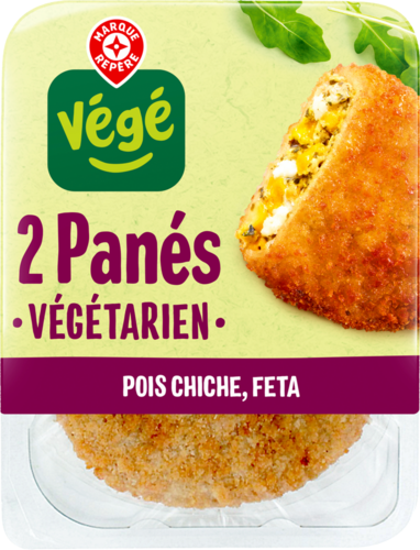 2 Panés Pois Chiches et Féta "Végé"