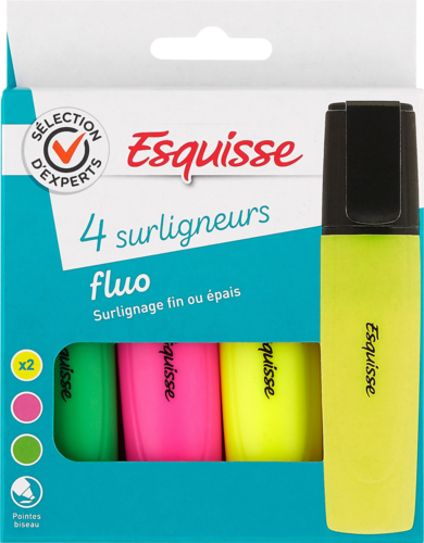 4 Surligneurs - Esquisse