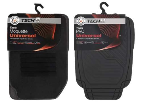 SUR LES PRODUITS PRÉSENTS EN MAGASIN DE LA GAMME DE TAPIS UNIVERSEL MOQUETTE ET PVC "TECH9"