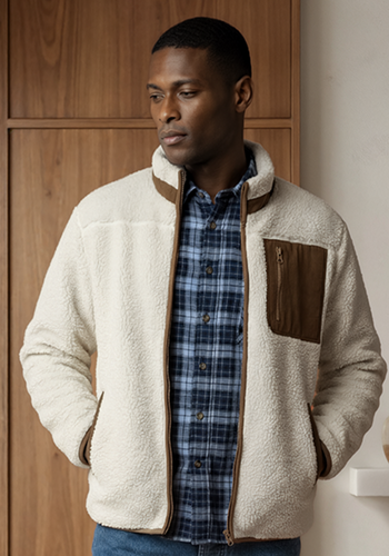 Cardigan Sherpa Homme - Tissaia