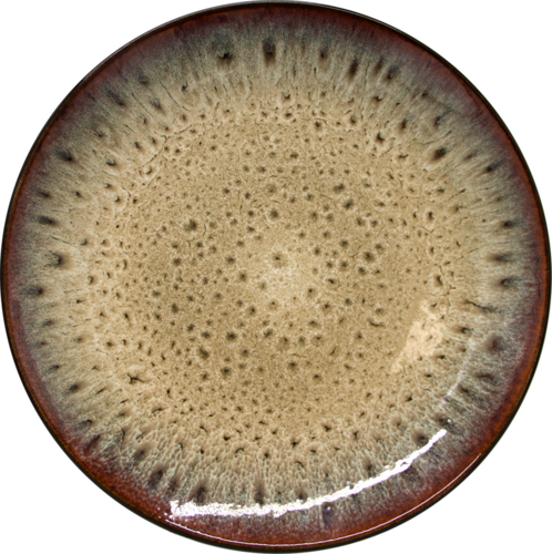 Assiette Plate "Farah" Beige Ø27 Cm - Insea