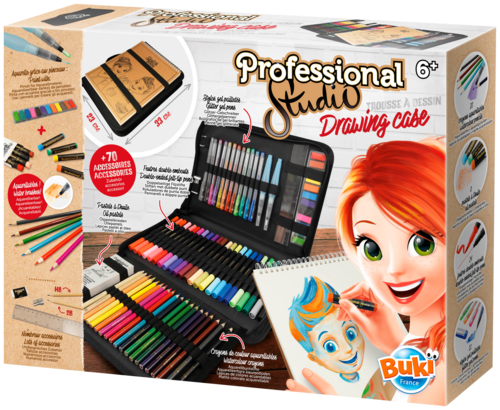 1. Trousse à dessin 2. Tablette lumineuse 3 en 1 Professional Studio - BUKI