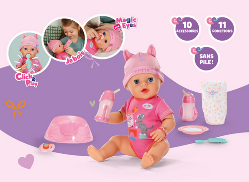 BABY born Emma Click & Play