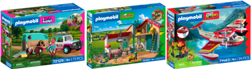 Sur les Produits Présents en Magasin de la Gamme City Action Pompiers, Country et I Love Horses de "Playmobil"