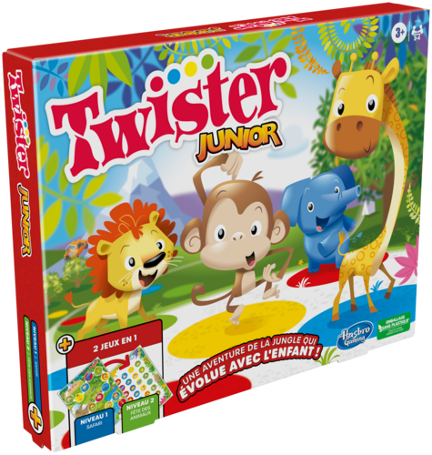 1. Monopoly Junior 2. Cluedo Junior 3. Twister Junior