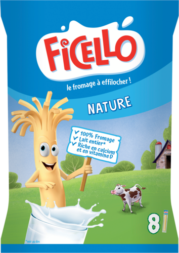 8 bâtonnets Nature 22,5% Mat.Gr. - FICELLO