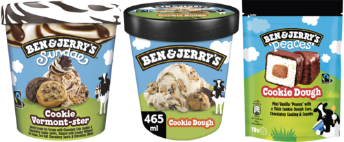 Sur les Produits Présents en Magasin de la Gamme "Ben & Jerry's"