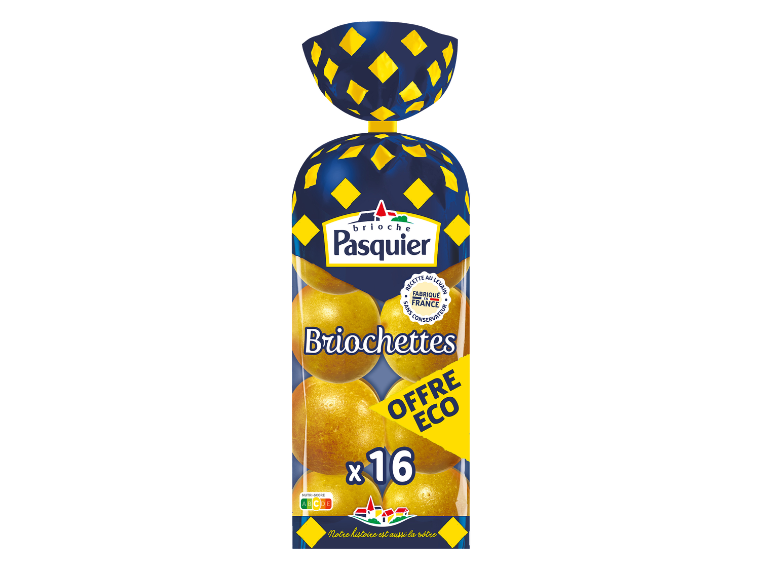 16 briochettes natures