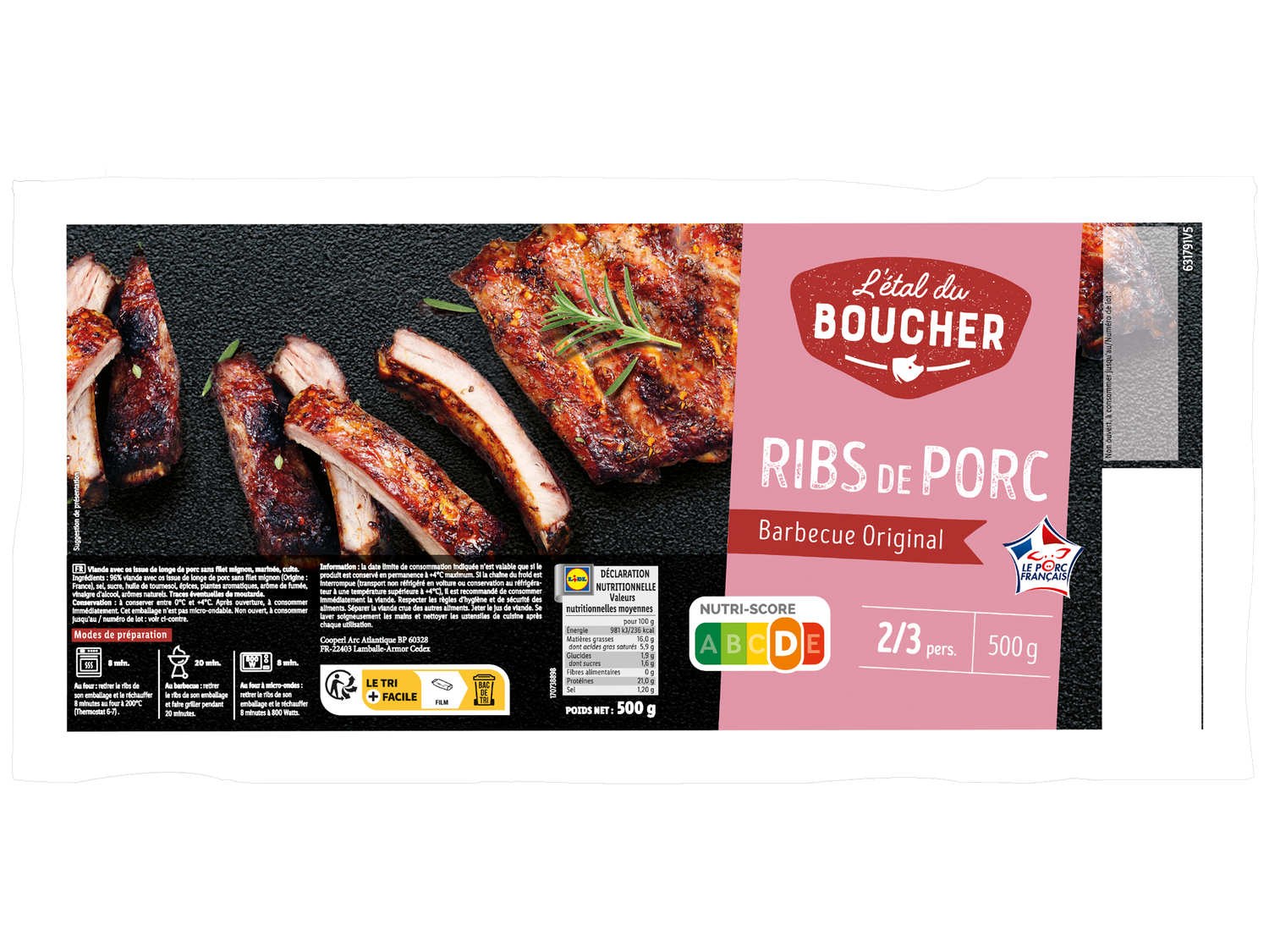 Barbecue ribs original