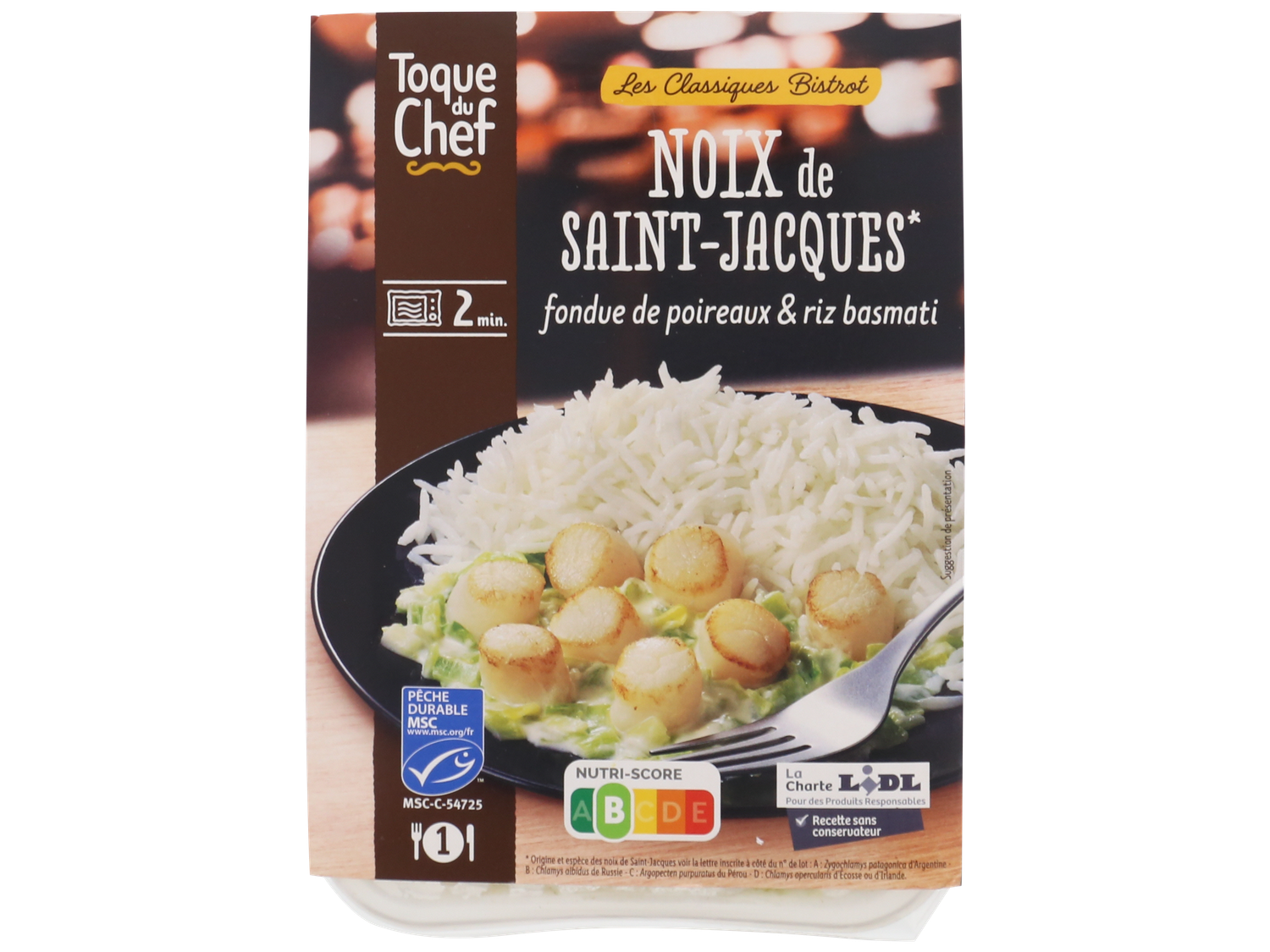 Fondue de poireaux et Saint-Jacques