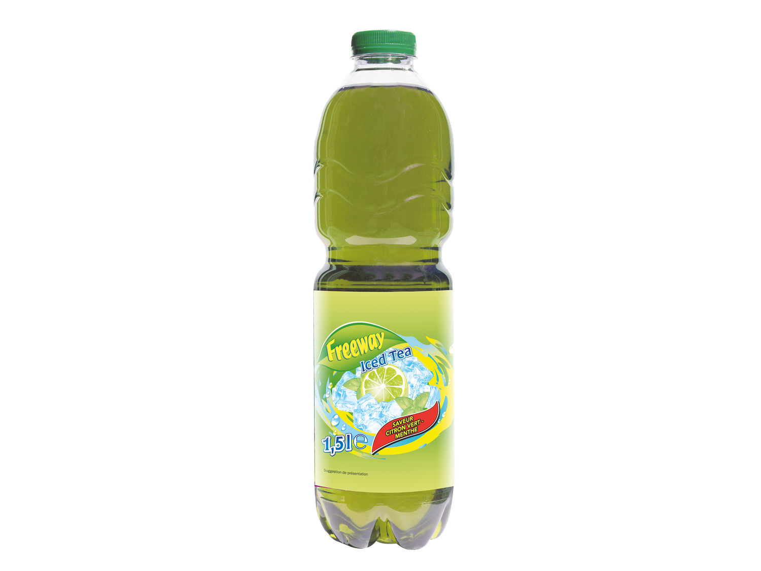 Iced tea saveur citron vert manthe