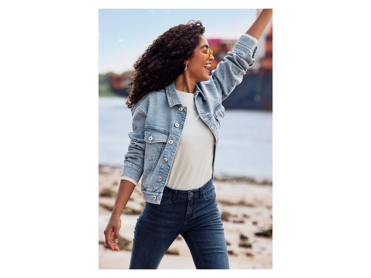 Veste en jean femme