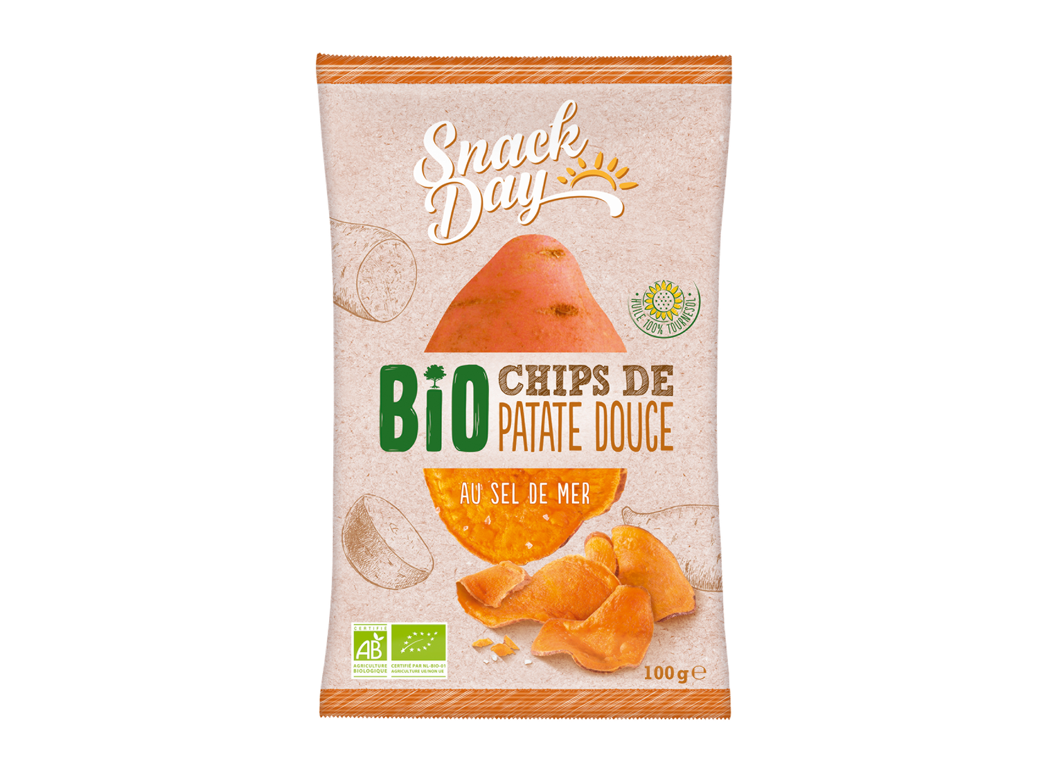 Chips de patates douces Bio