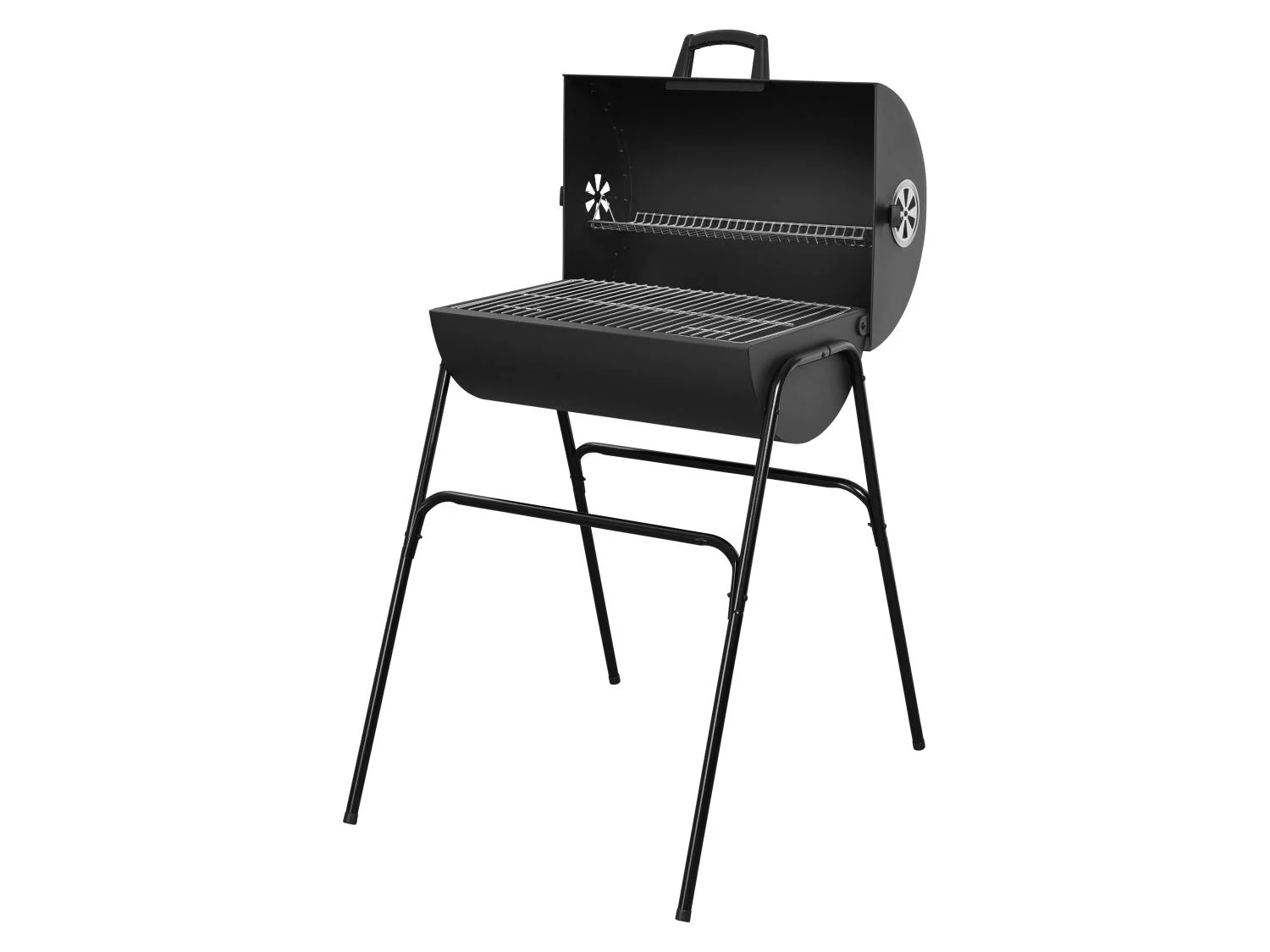 Barbecue-fût à charbon de bois, 51 x 34 cm