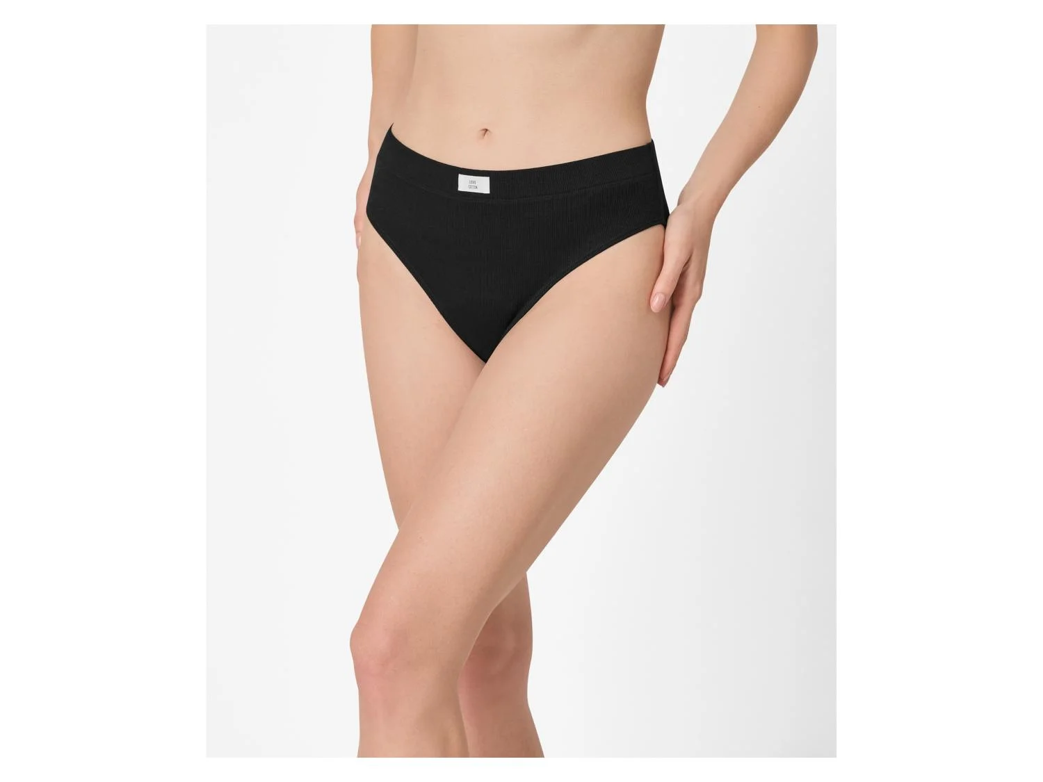 Slips côtelés pour femme, 3 pièces.