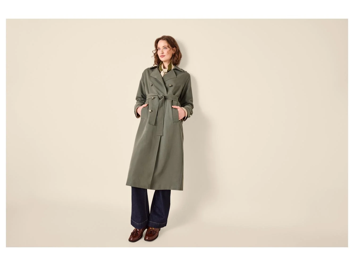 Trench long femme