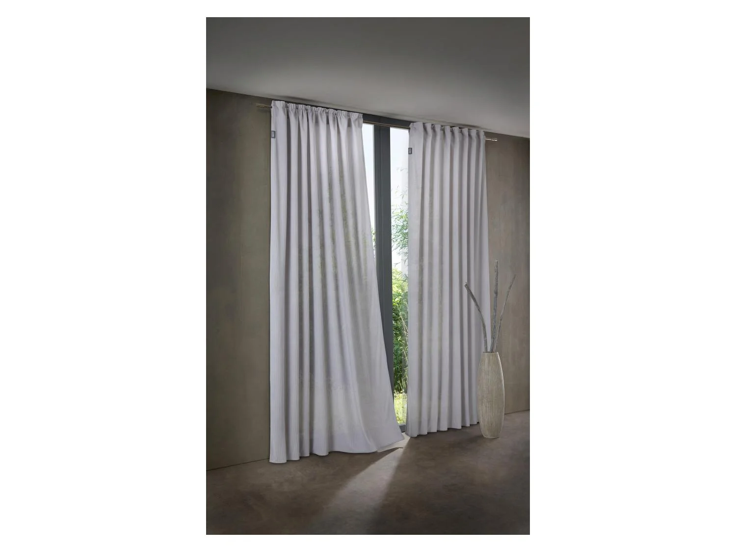 Rideau aspect velours côtelé, 135 x 245 cm