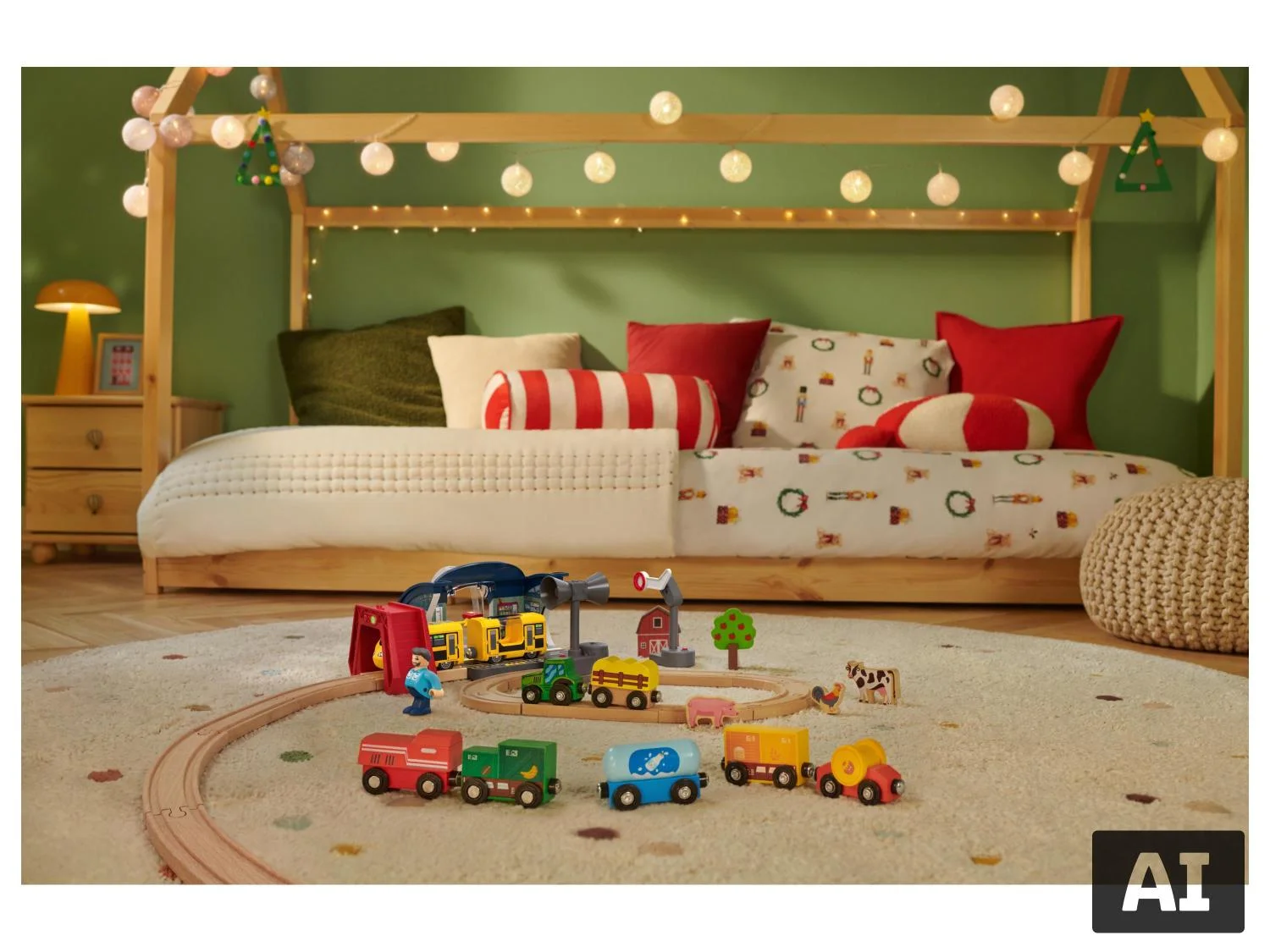 Kit de train ou ferme ou pompier ou chantier