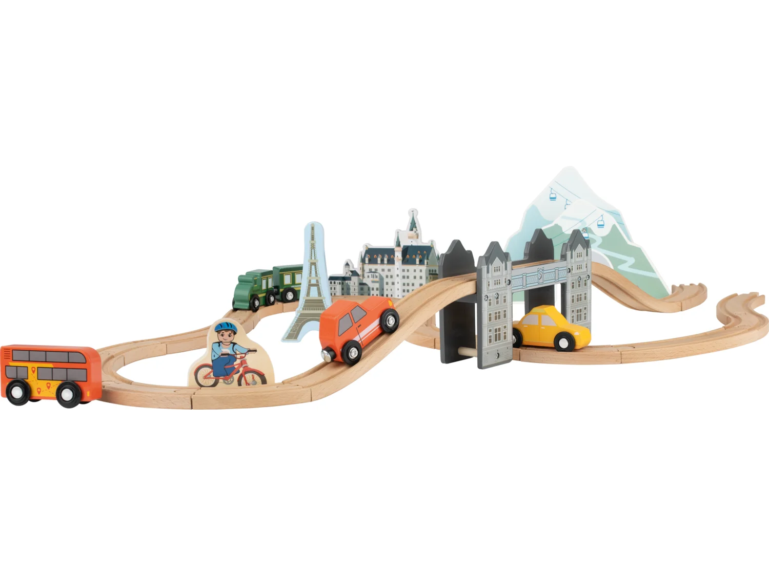 Set de chemin de fer : Voyage en Europe ou Tour du monde