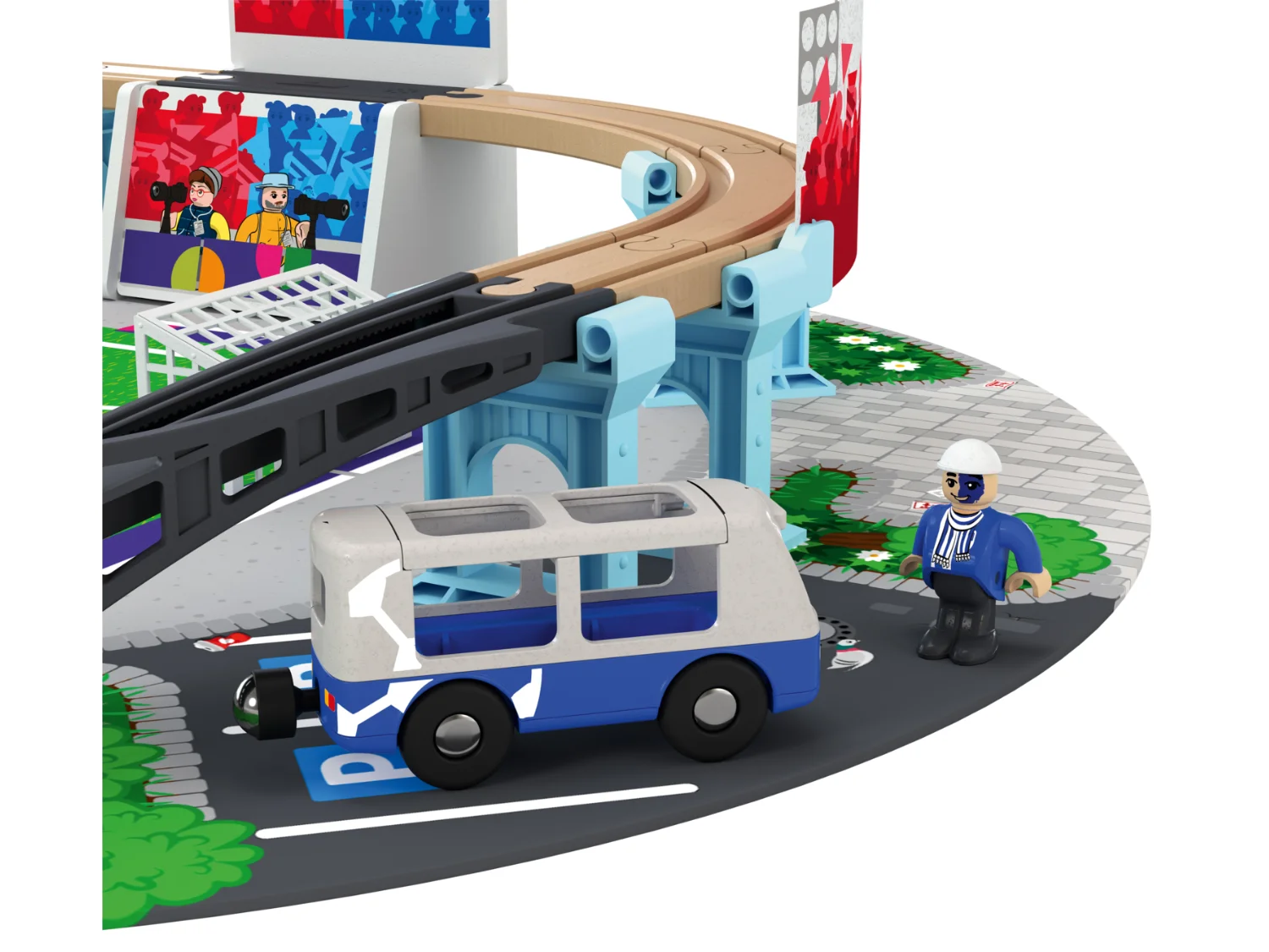 Set de chemin de fer : Pompiers ou Stade de football