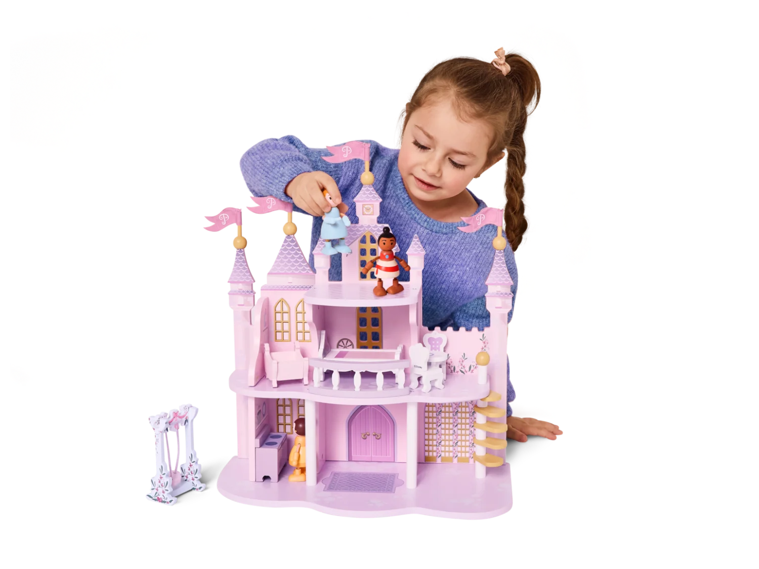 Château de princesses Disney en bois