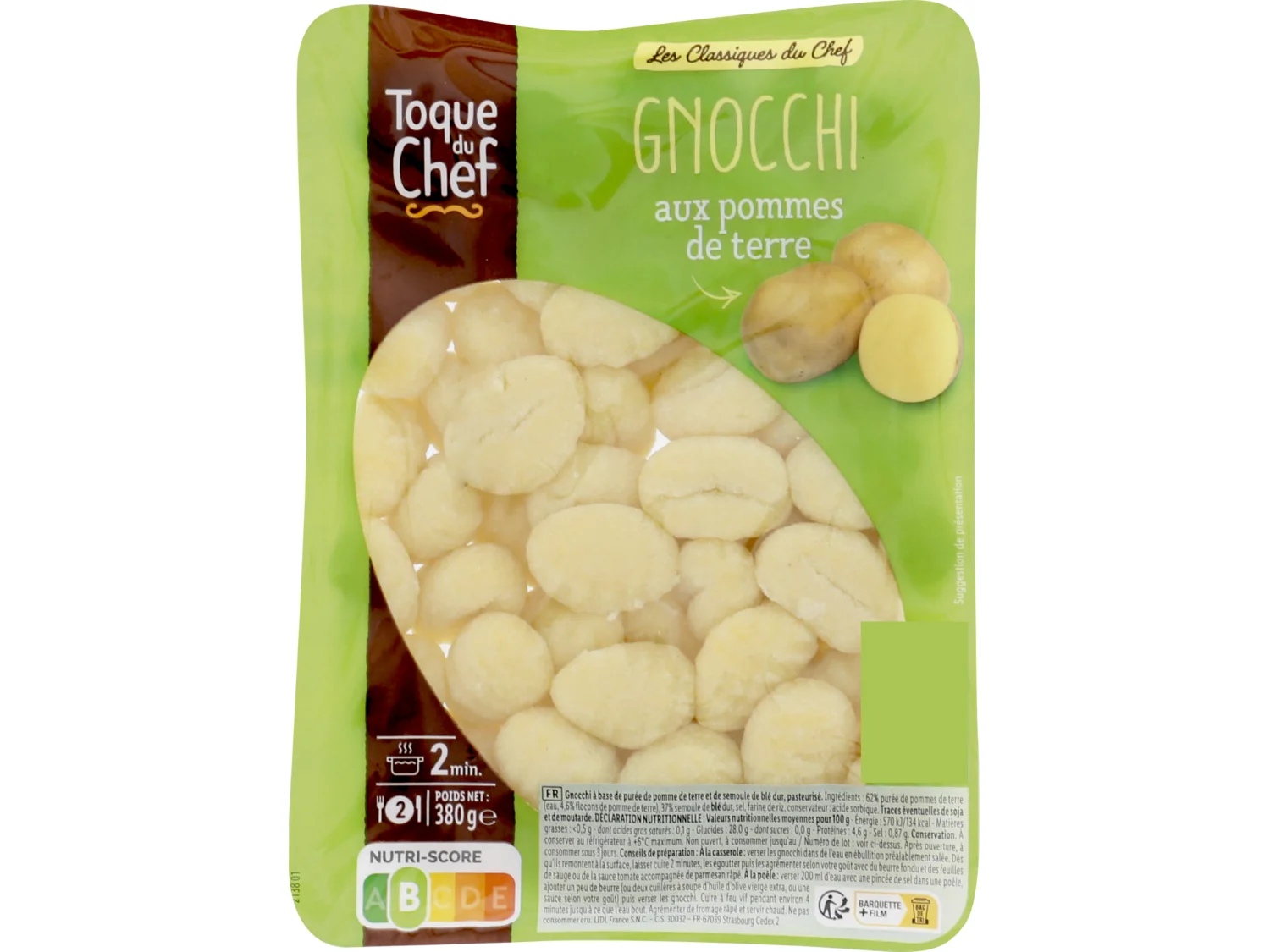 Gnocchi aux pommes de terre