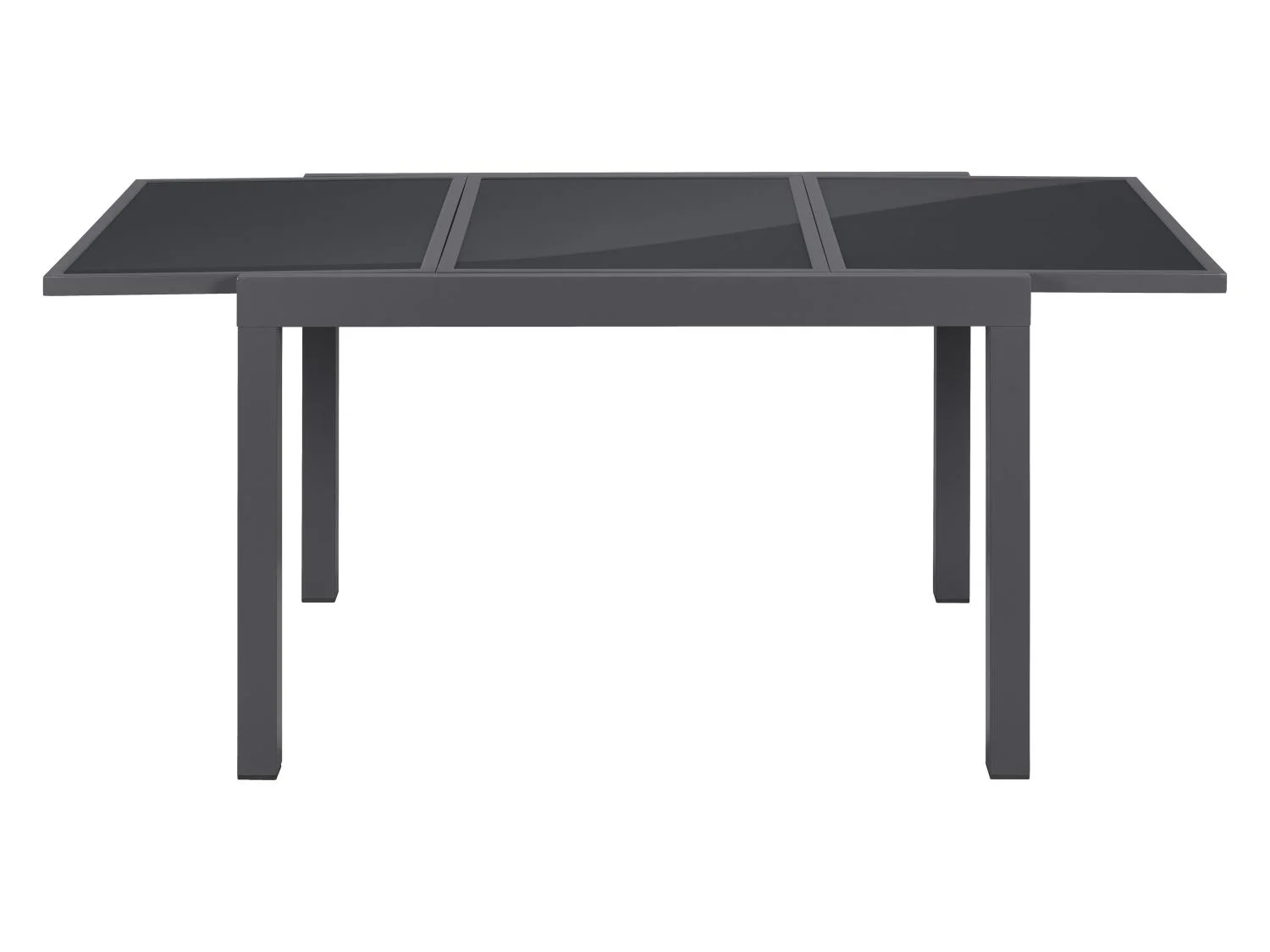 Table de jardin + Lot de 6 fauteuils en aluminium Houston