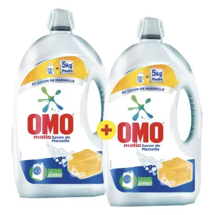 Lessives liquides 2x2,5L - OMO