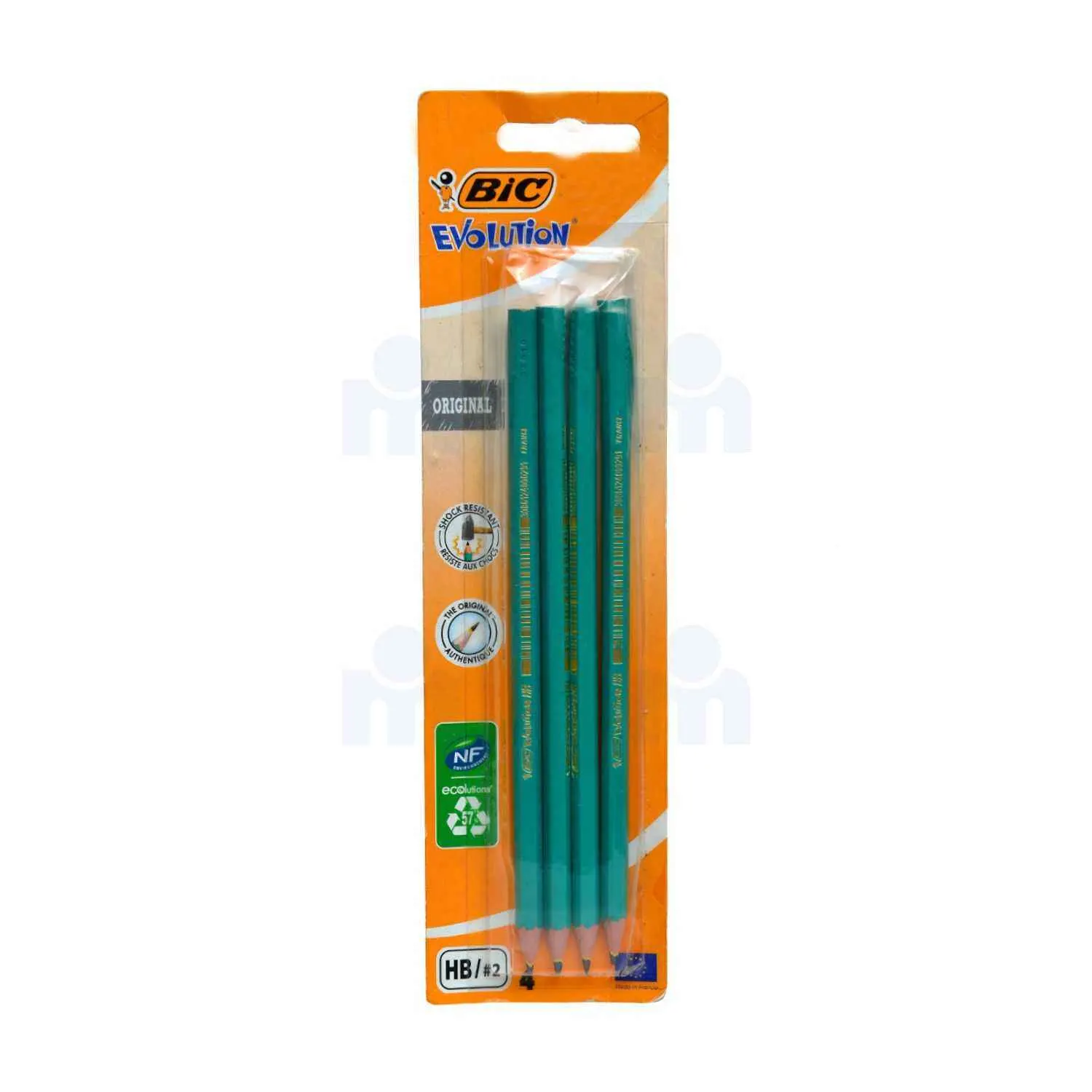 Crayon graphite sans bois HB2 x4 - BIC