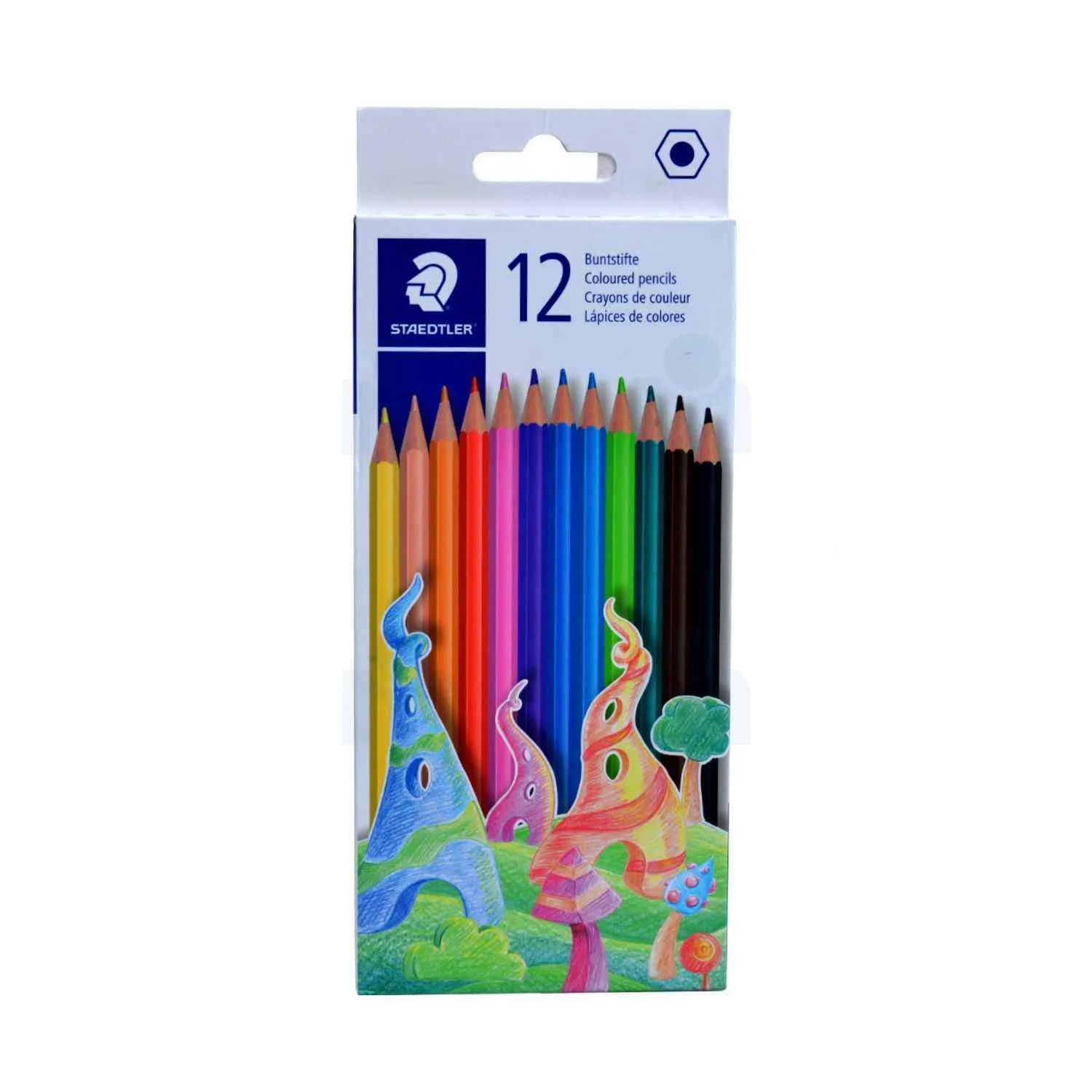 12 Crayons De Couleur Hexagonal - STAEDTLER