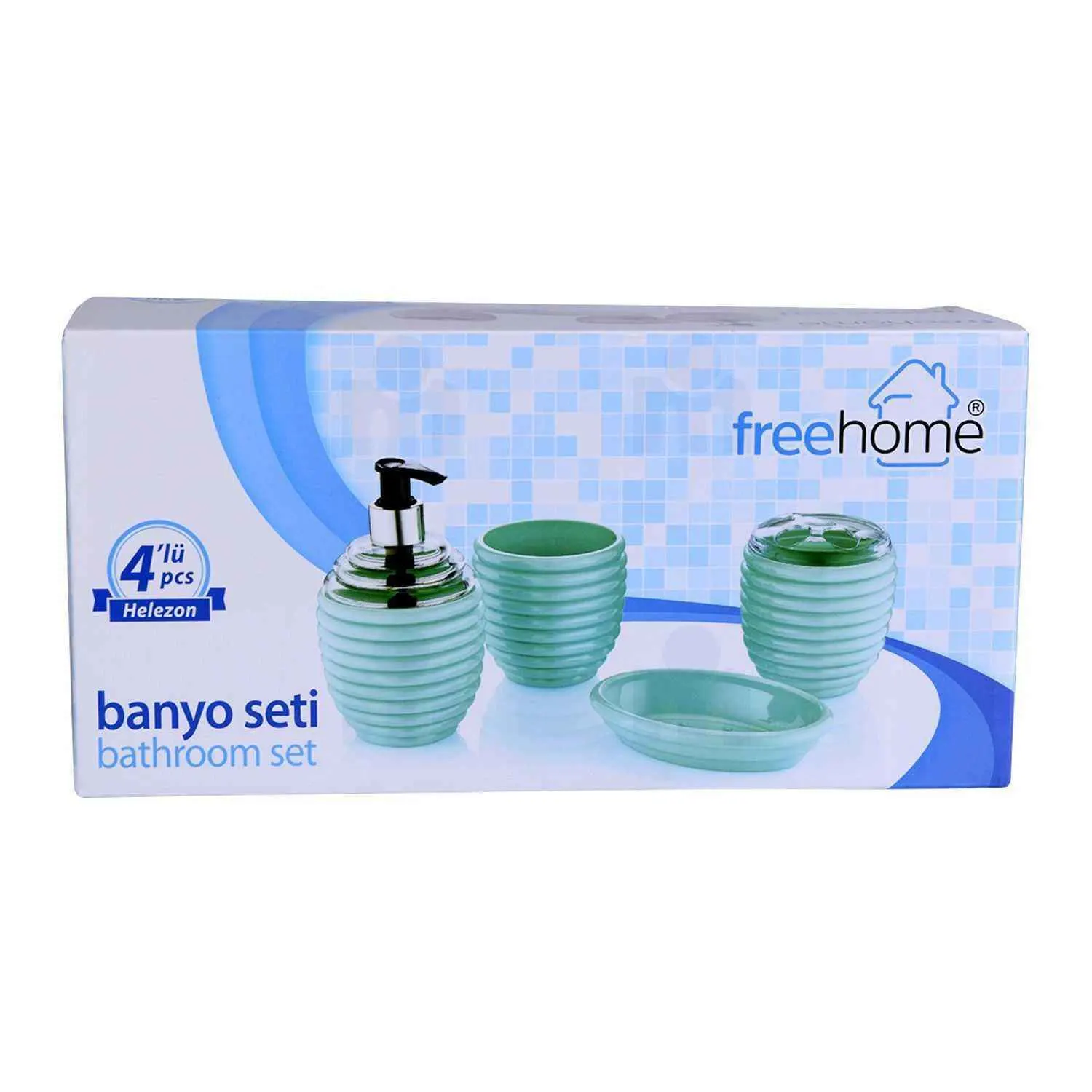 Accessoires Salle de Bain 4 pièces - FREE HOME