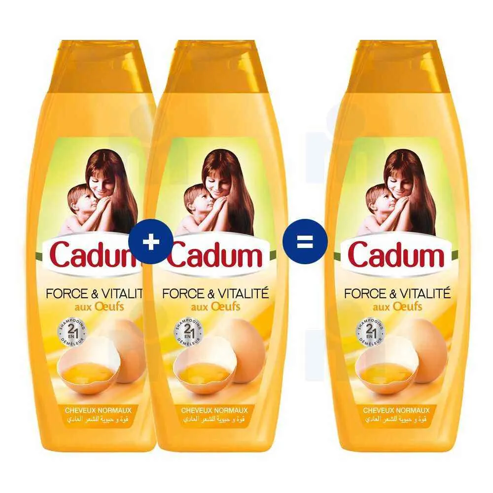 2 Shampoings Cadum œufs 190ml = 1 gratuit