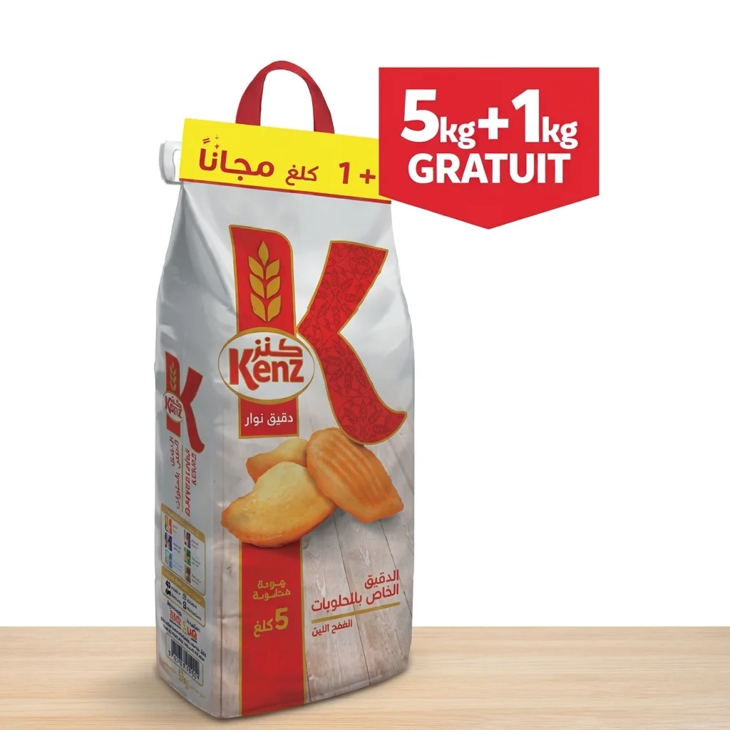 Farine fleur pâtissière de blé tendre 5Kg - KENZ