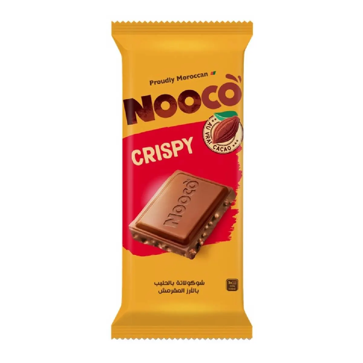 Chocolat Lait Crispy 80g - NOOCO