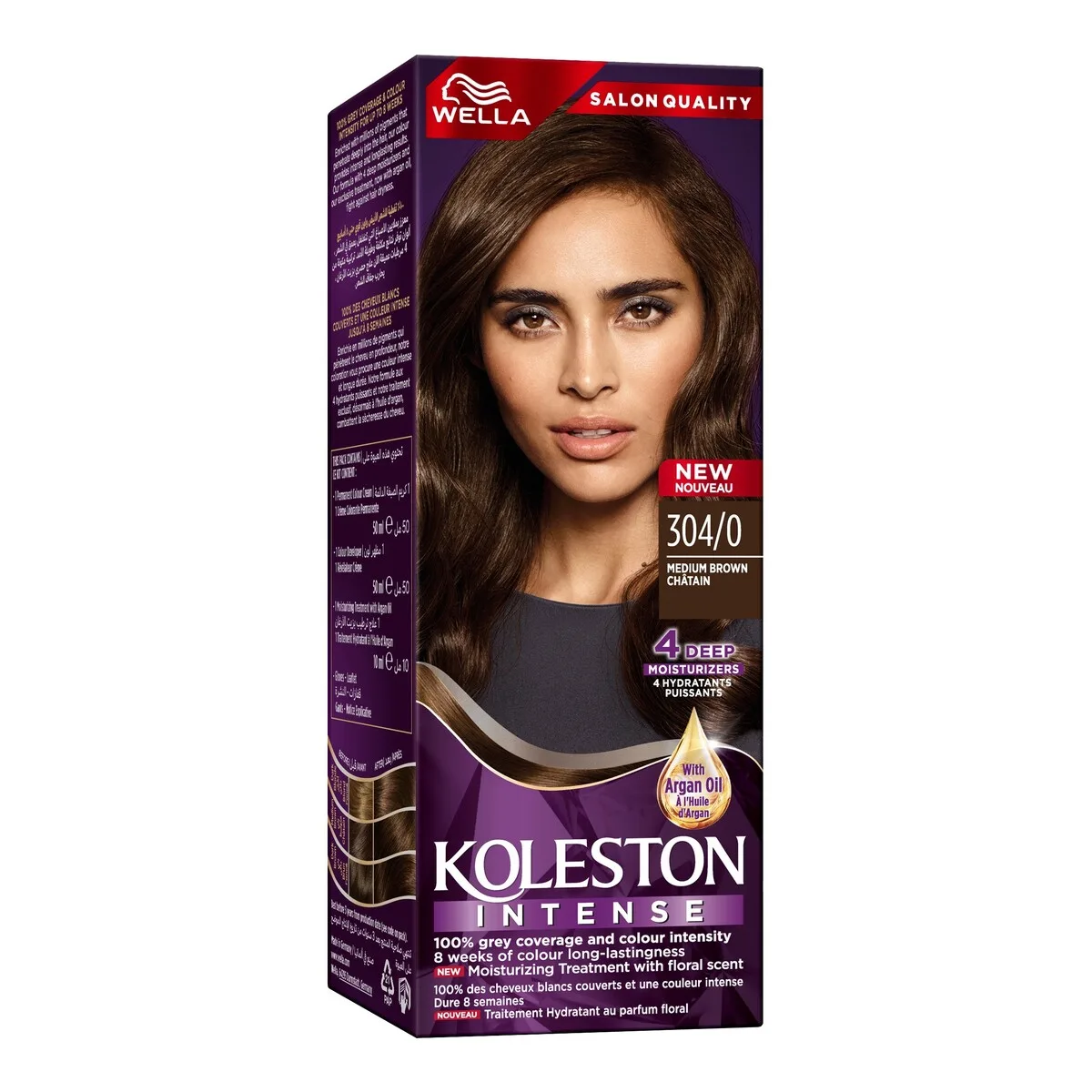 Coloration intense châtain Wella 304/0 - KOLESTON