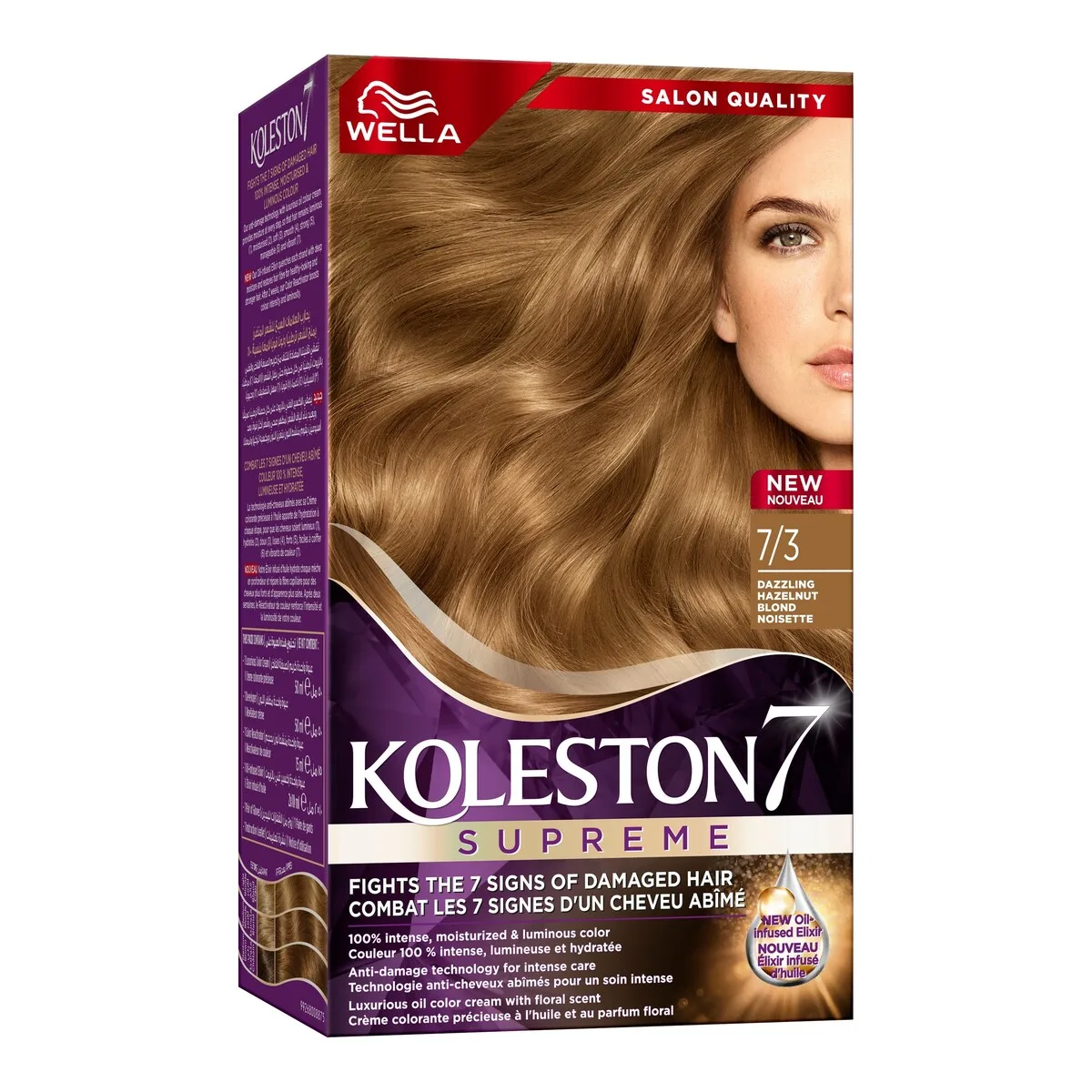 Coloration blond noisette Wella 7/3 - KOLESTON
