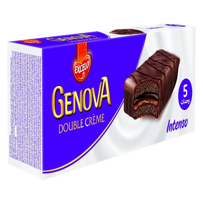 Génoises au cacao Genova Intenso 5x38g - EXCELO