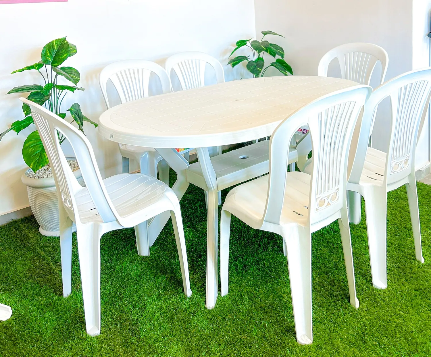 Mogador table + 6 chaises 120x80cm