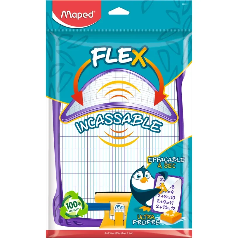 Ardoise Velleda incassable Décorée + Accessoires - MAPED - Couleur aléatoire
