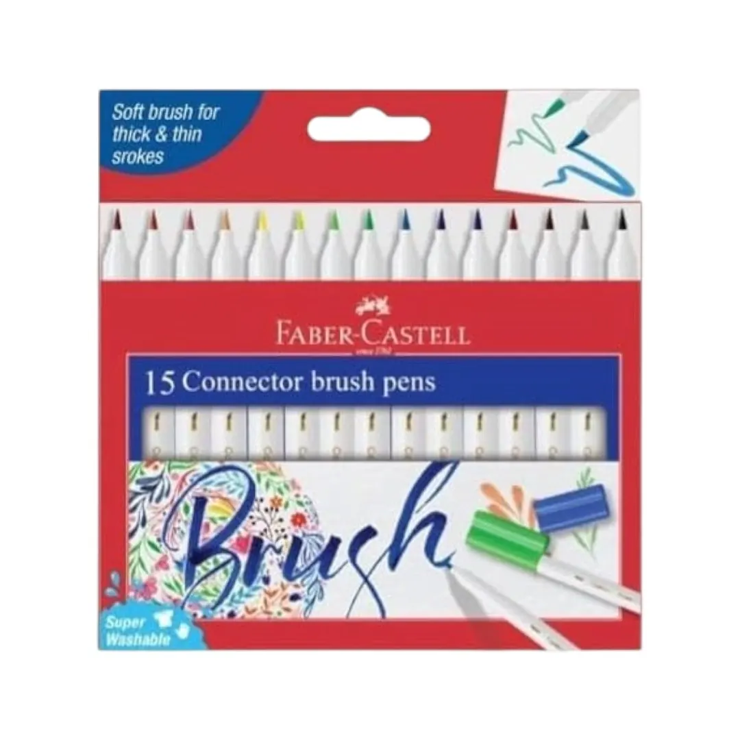 15 Feutres pointe plume - FABER CASTELL