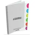 Cahier de textes Conquérant intégral 124p 17x22 cm 90g polypro incolore