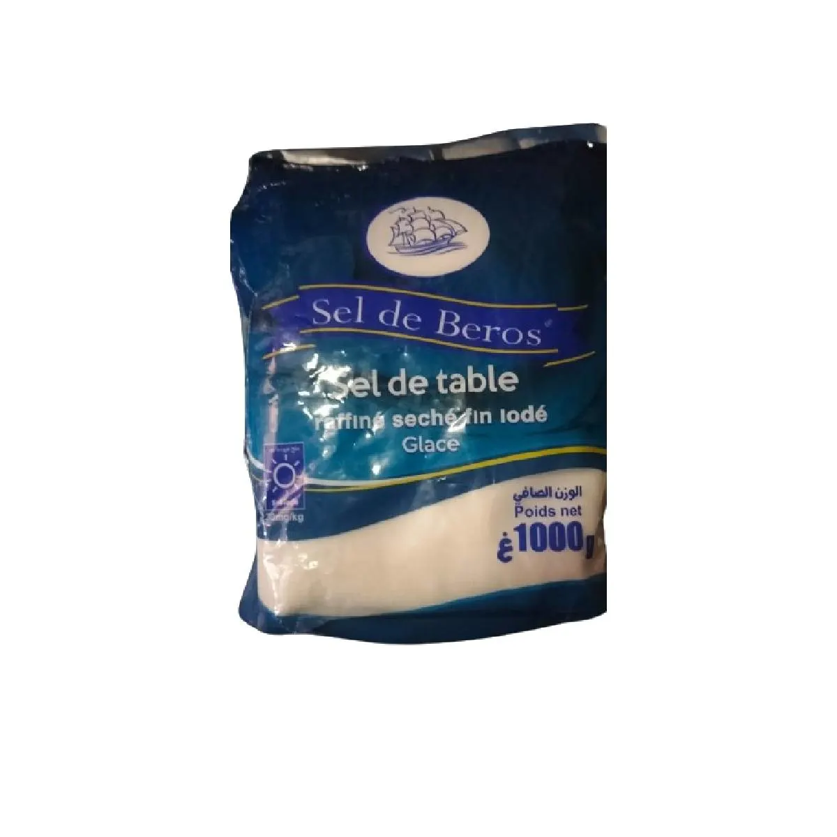 Sel de table raffiné séché fin iodé glace 1Kg - SEL DE BEROS