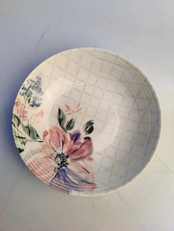 Assiette Creuse 22 cm - Motif Florea