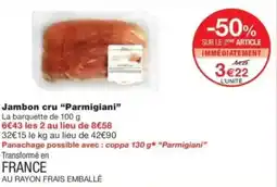 Jambon cru parmigiani