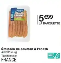 Émincés de saumon à l'aneth