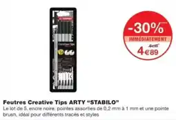 Feutres creative tips arty stabilo