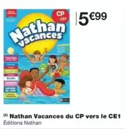 Nathan Vacances du CP vers le CE1