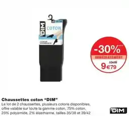 Chaussettes coton dim