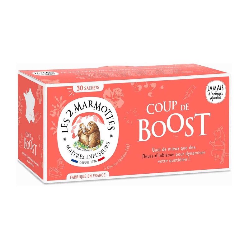 Les 2 Marmottes Infusion Coup de Boost 78g x30